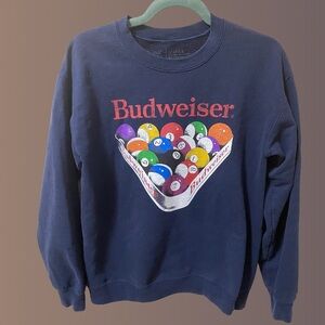 Budweiser Billiards Graphic Crewneck Sweater